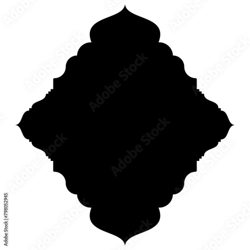 Islamic Label Emblem Shape Glyph Pictogram symbol visual illustration