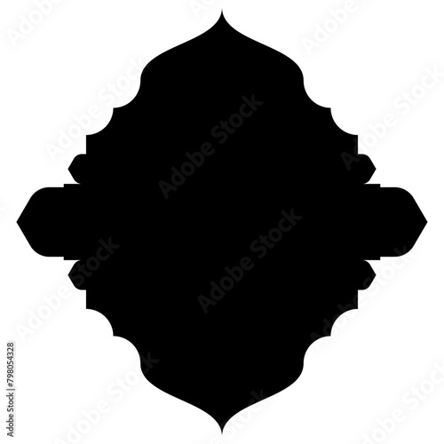 Islamic Label Emblem Shape Glyph Pictogram symbol visual illustration