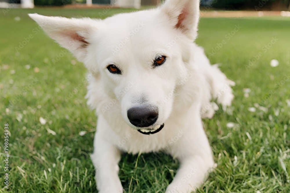 white swiss shepherd dog