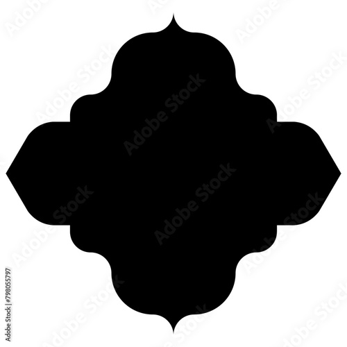 Islamic Label Emblem Shape Glyph Pictogram symbol visual illustration