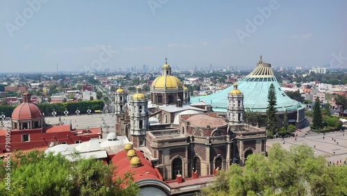 Aerial Majesty: Basilica of Our Lady of Guadalupe & Expiatory Church - Mexico City photo