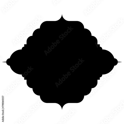 Islamic Label Emblem Shape Glyph Pictogram symbol visual illustration