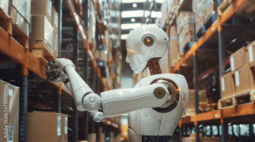  Robot and manager collaborate at Warehouse