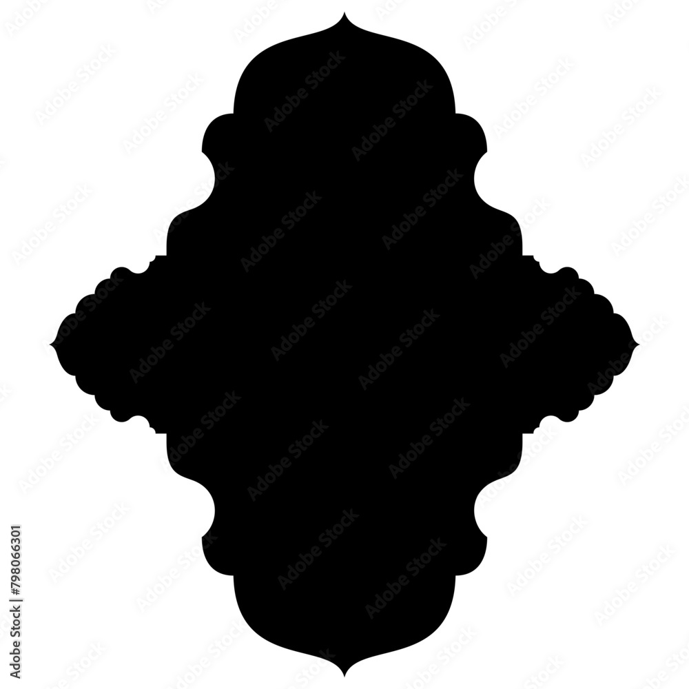 Islamic Label Emblem Shape Glyph Pictogram symbol visual illustration