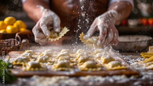 preparing the dough