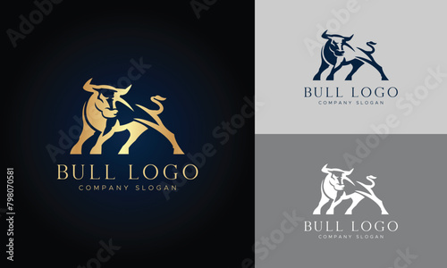 Bull Logo Design vector Template