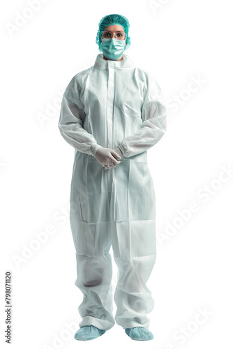 Nurse in protective suit against viruses - ai generated image