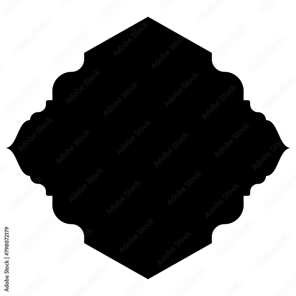 Islamic Label Emblem Shape Glyph Pictogram symbol visual illustration