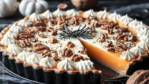 Savory Butternut Squash Tart with Goat Cheese and Walnuts. Concept Butternut Squash Recipes, Vegetarian Appetizers, Fall Flavors, Comfort Food, Savory Tarts