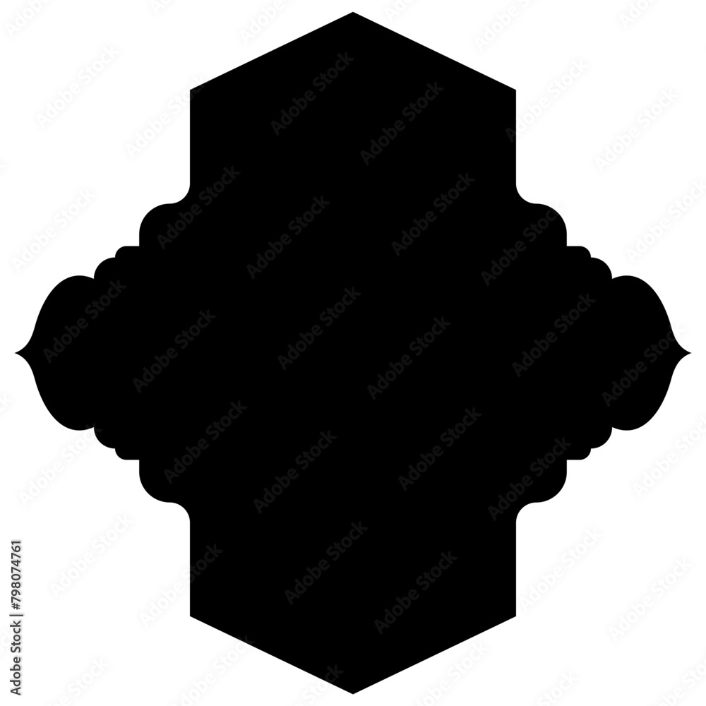 Islamic Label Emblem Shape Glyph Pictogram symbol visual illustration