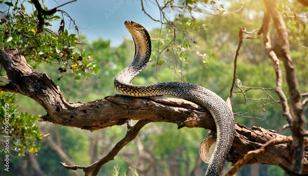 Fototapeta premium snake in the tree