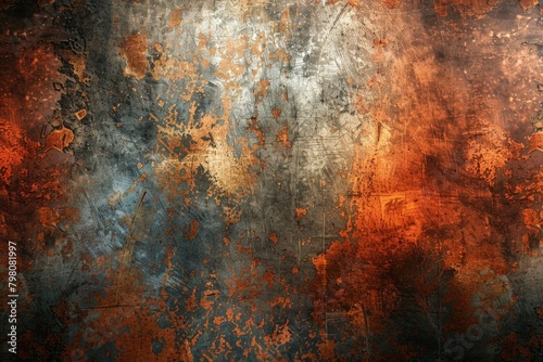 Rusty metal surface with texture, suitable for industrial backgrounds