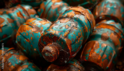 the deadly allure of grenades in closeup photography photo
