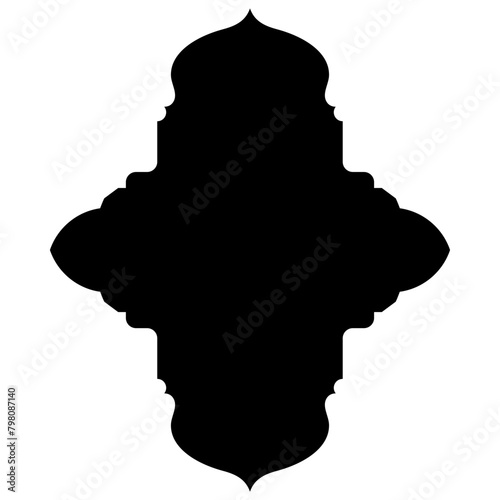 Islamic Label Emblem Shape Glyph Pictogram symbol visual illustration