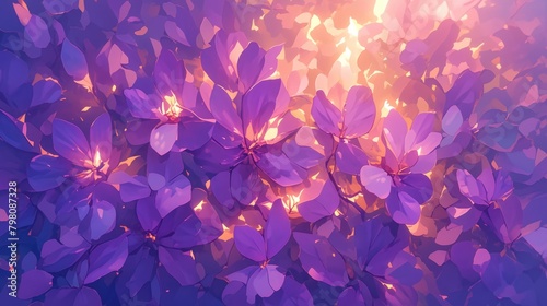A vivid depiction of a stunning purple blossom photo
