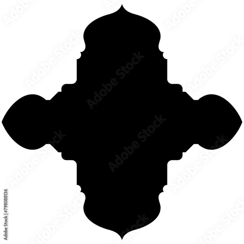 Islamic Label Emblem Shape Glyph Pictogram symbol visual illustration