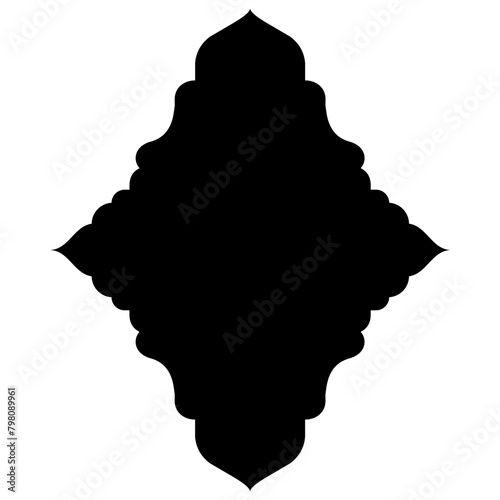 Islamic Label Emblem Shape Glyph Pictogram symbol visual illustration