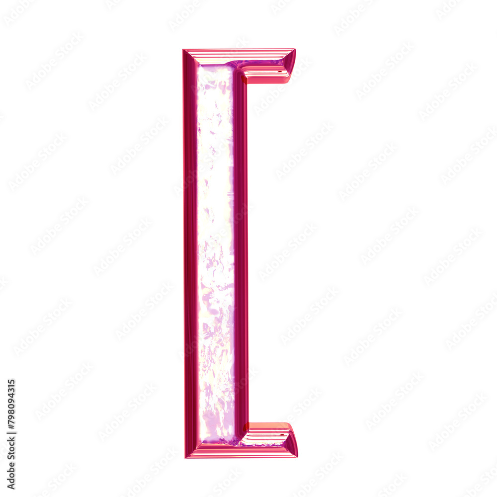Ice symbol in a pink frame Ice symbol in a pink frame