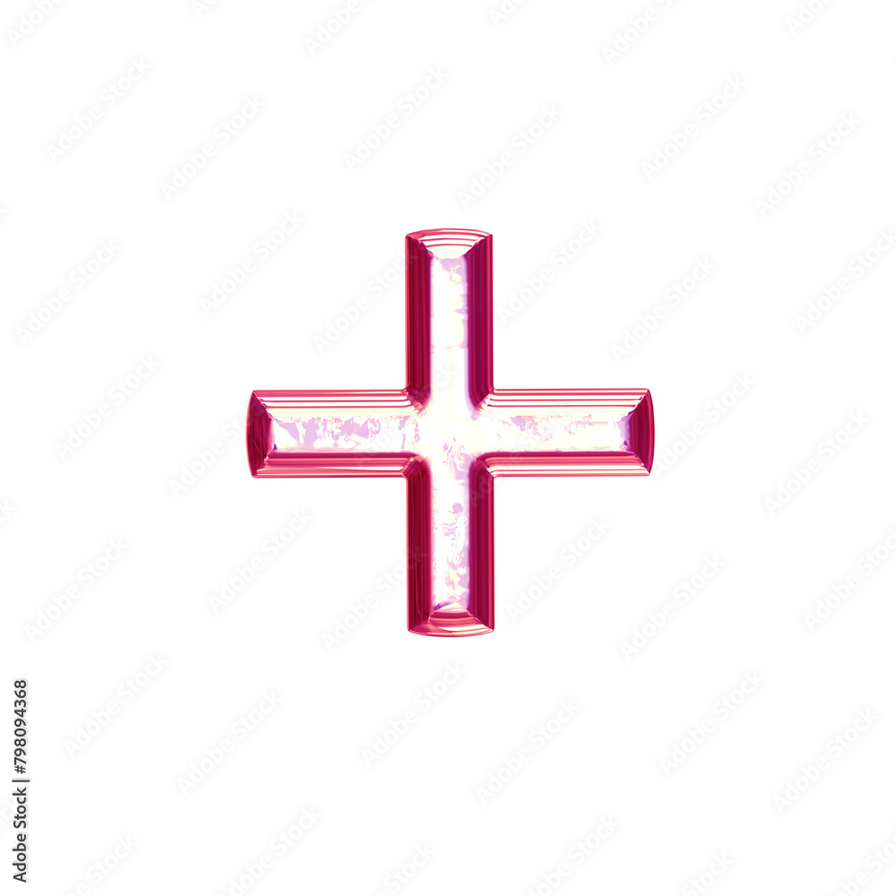 Ice symbol in a pink frame Ice symbol in a pink frame