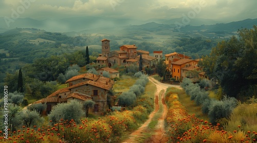 Painting from Tuscany region of Italy 