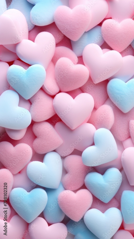 A fluffy hearts confectionery candy pill. A fluffy hearts confectionery candy pill.