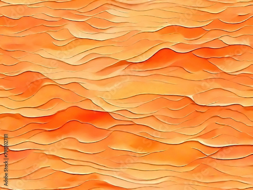 Abstract; Pattern light orange; brushed texture; watercolor style; small sparse  casual ripples; not uniformed color