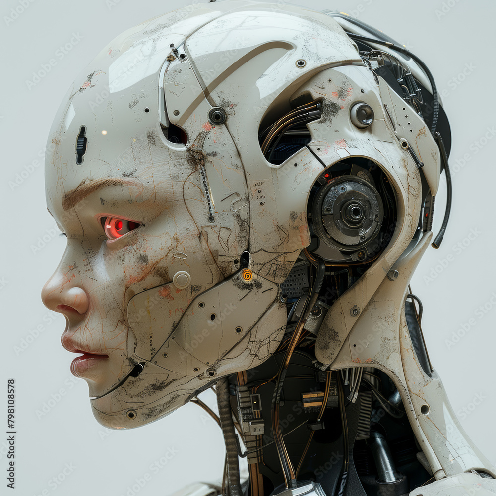 Fototapeta premium AI human robot