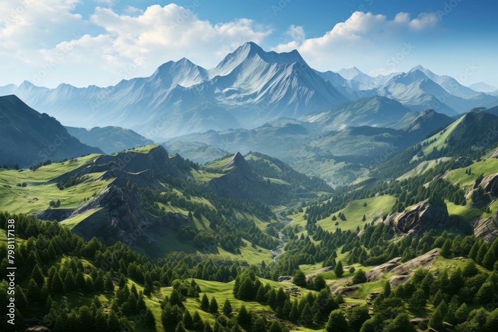 Fototapeta premium b'The beauty of nature in the mountains'