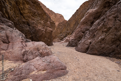 Wadi El Veshwash canyon in Sinai Peninsula