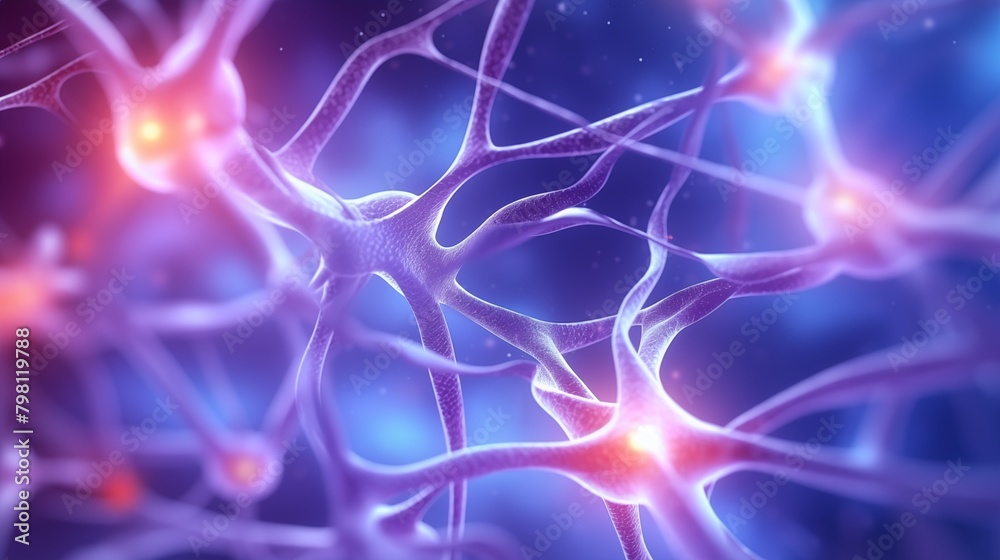 Close up active nerve cells. Human brain stimulation or activity with neurons, level of mind, intellectual achievements, possibility of people's intelligence. Close up active nerve cells. Human brain stimulation or activity with neurons, level of mind, intellectual achievements, possibility of people's intelligence.