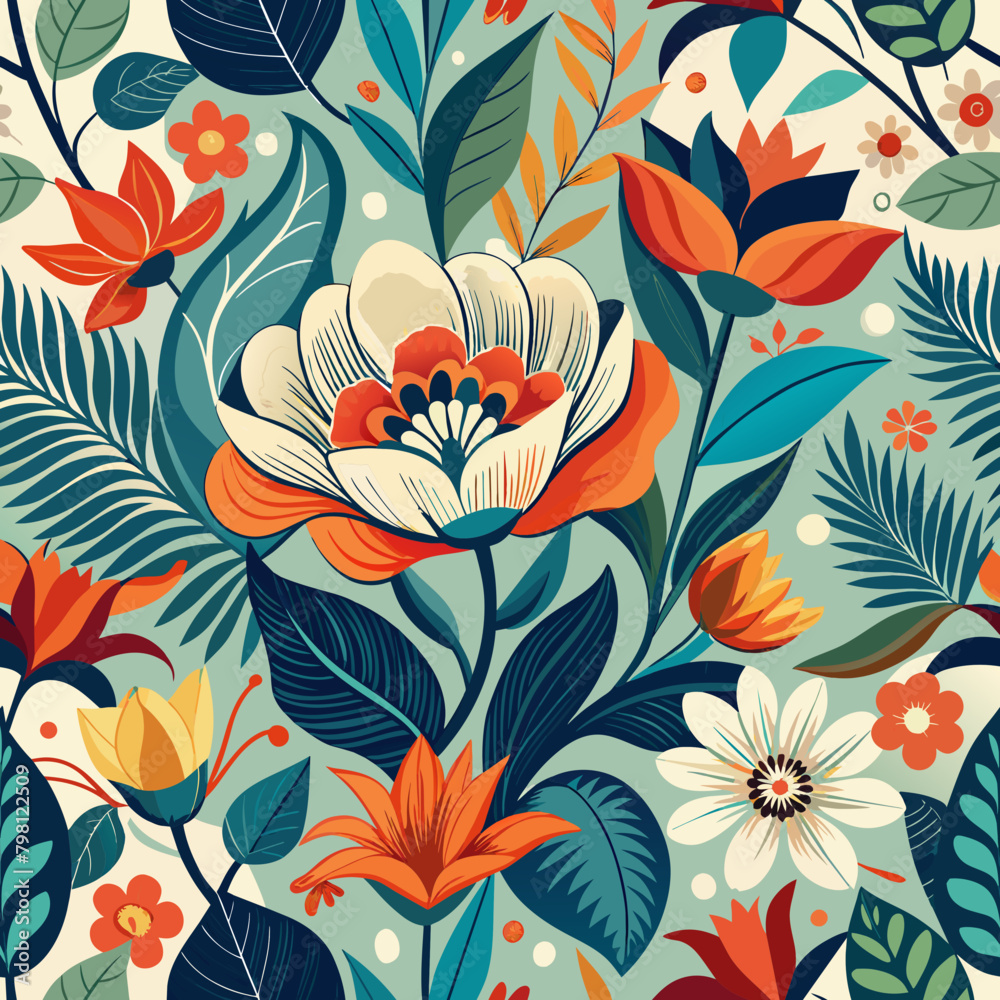 seamless floral pattern seamless floral pattern