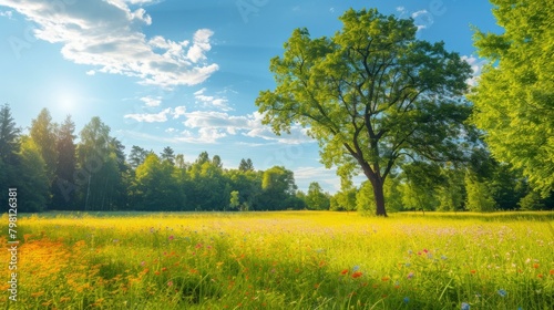 b'The Picturesque Scenery of a Grassland'