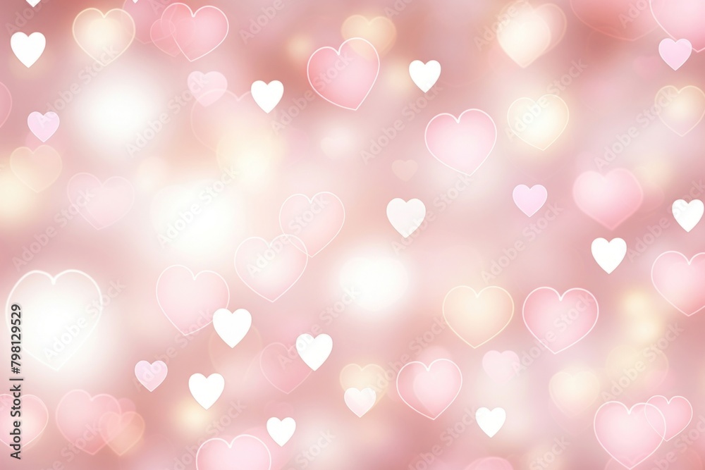 Hearts light effects backgrounds pattern petal.