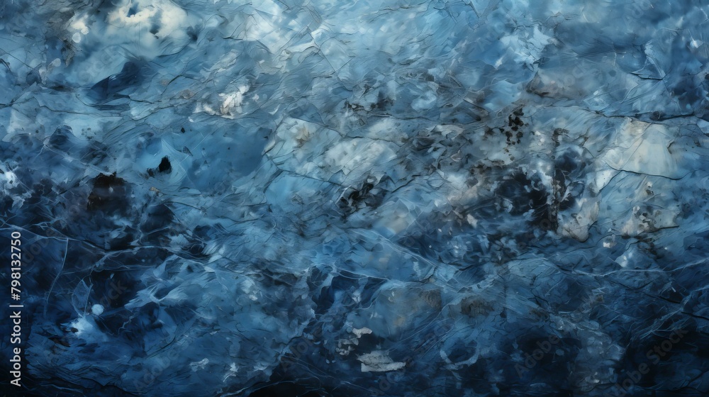 b'Blue and white abstract painting'