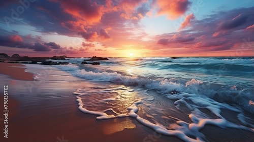 b'Beach sunset' photo