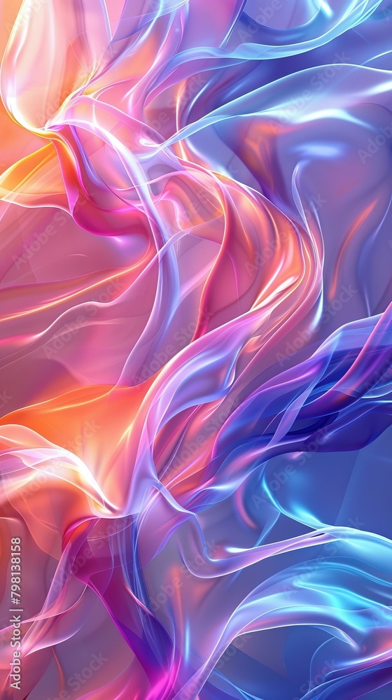b'Colorful abstract background with flowing shapes' b'Colorful abstract background with flowing shapes'