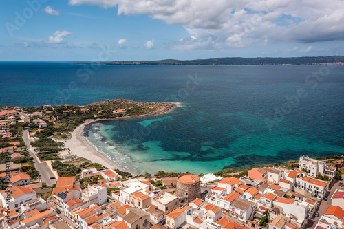 Aerial View over Calasetta, Sant'Antioco, Province of South Sardinia