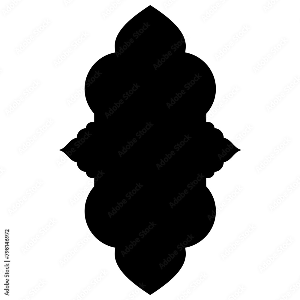 Islamic Label Emblem Shape Glyph Pictogram symbol visual illustration