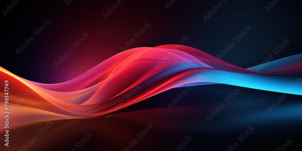 Fototapeta premium a colorful wave of light