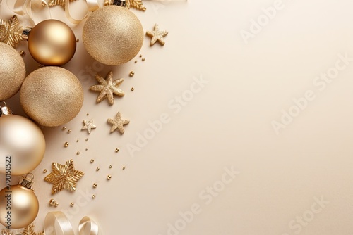 Elegant christmas card backgrounds decoration gold.