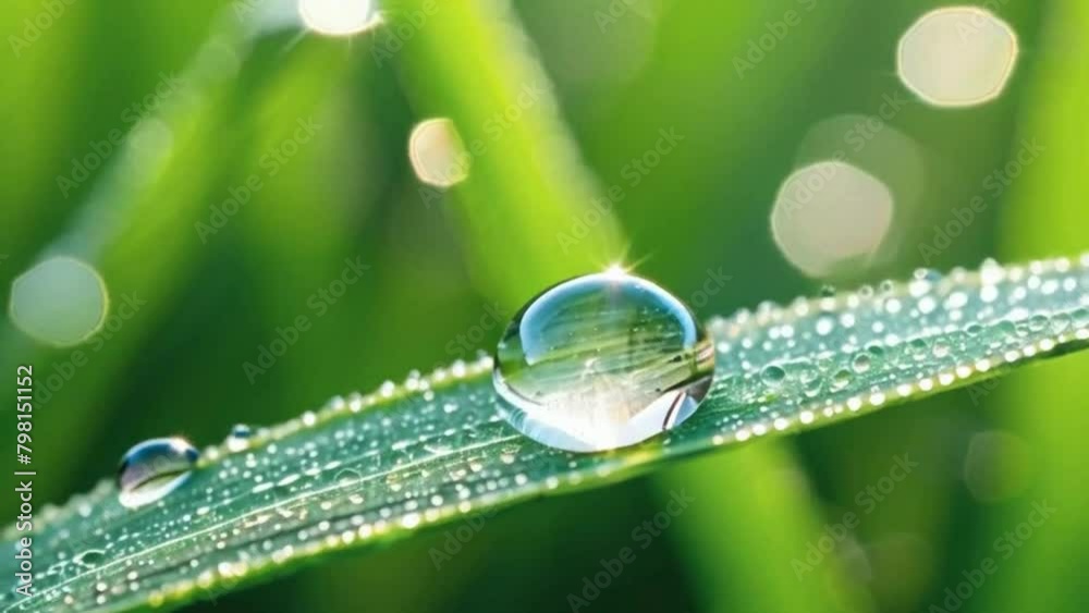 dew drops on grass