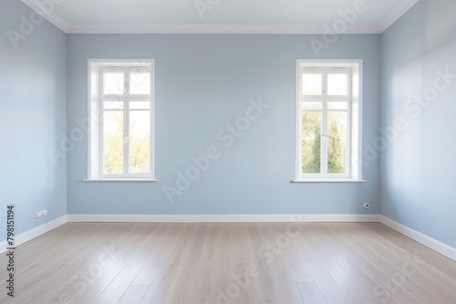 Flooring window room blue.