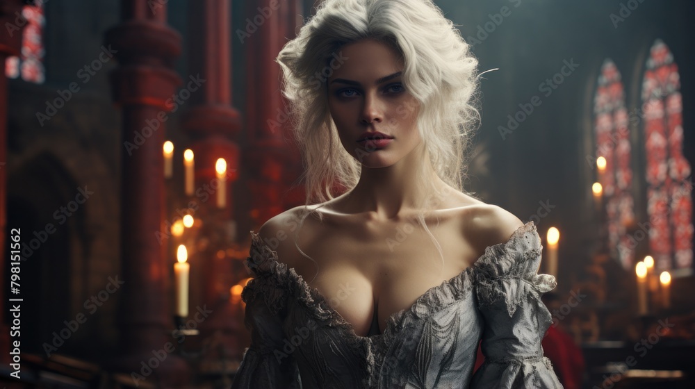 Fototapeta premium a woman in a dress