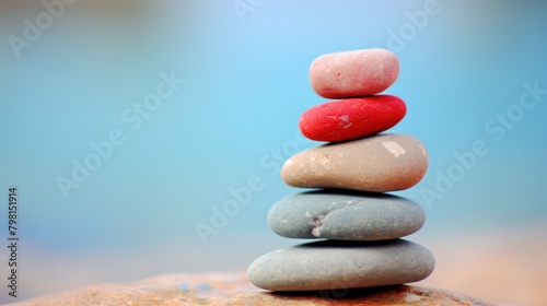 a stack of rocks on top of each other