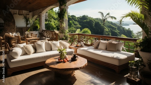 b'Modern luxury villa with amazing jungle and ocean views' photo