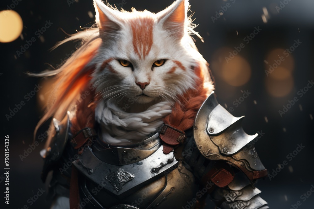 a cat in a suit of armor a cat in a suit of armor