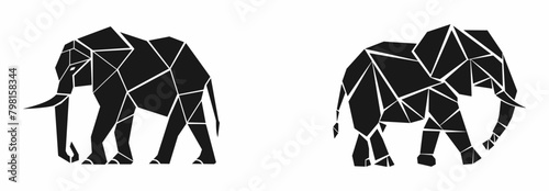 Minimal designs isolated on white background. Vector illustration. AI generated.