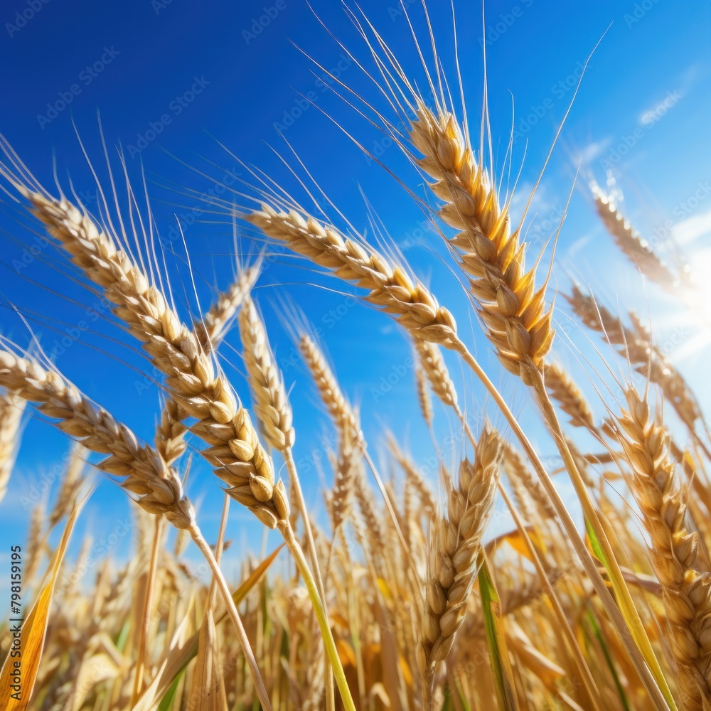 a wheat field with the sun shining through a wheat field with the sun shining through