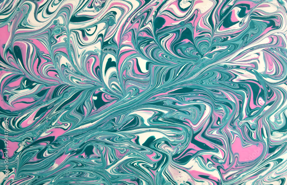 abstract art background with a wave pattern in green pink colors abstract art background with a wave pattern in green pink colors