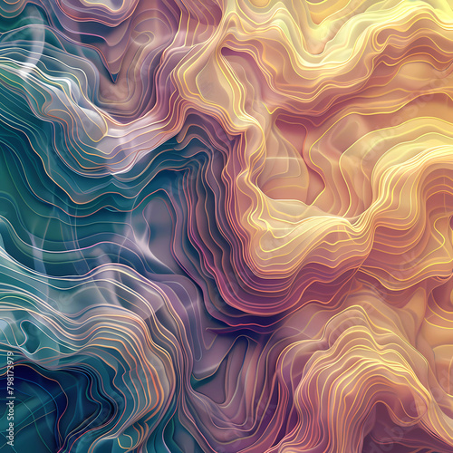 Abstract background with colorful texture waves, Silk texture, Flow, Dynamics